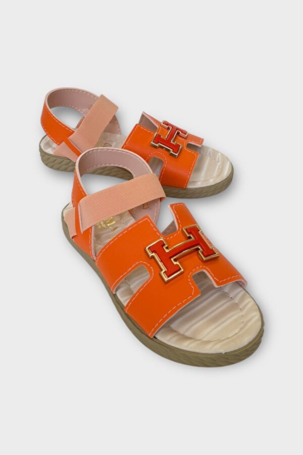 Liger Kadın Önü ve Arkası Açık Yazlık Sandalet TURUNCU