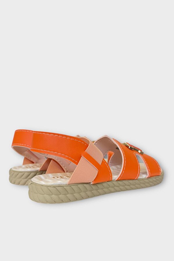 Liger Kadın Önü ve Arkası Açık Yazlık Sandalet TURUNCU