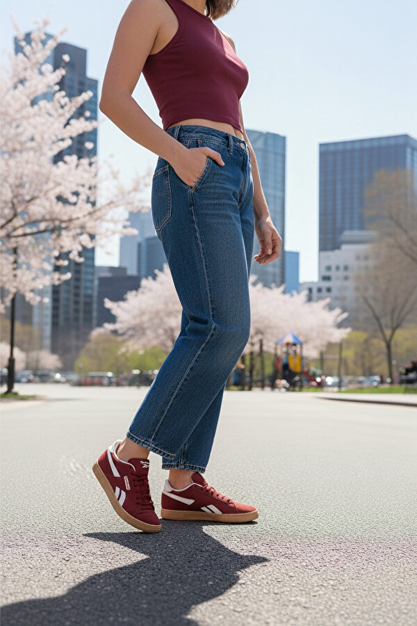 COURT RETRO Kırmızı Unisex Sneaker - Görsel 3