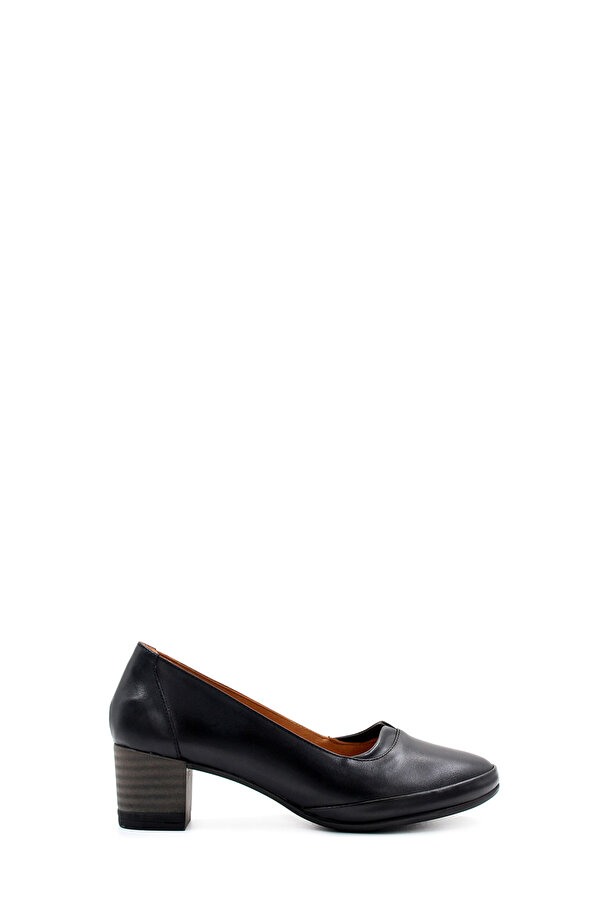 Fast Step Hakiki Deri  Kadın Kalın Topuklu Ayakkabı 411ZA277