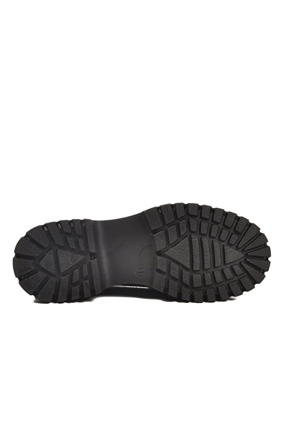 A Spor Aspor Siyah Süet Kalın Tabanlı Kadın Casual Ayakkabı