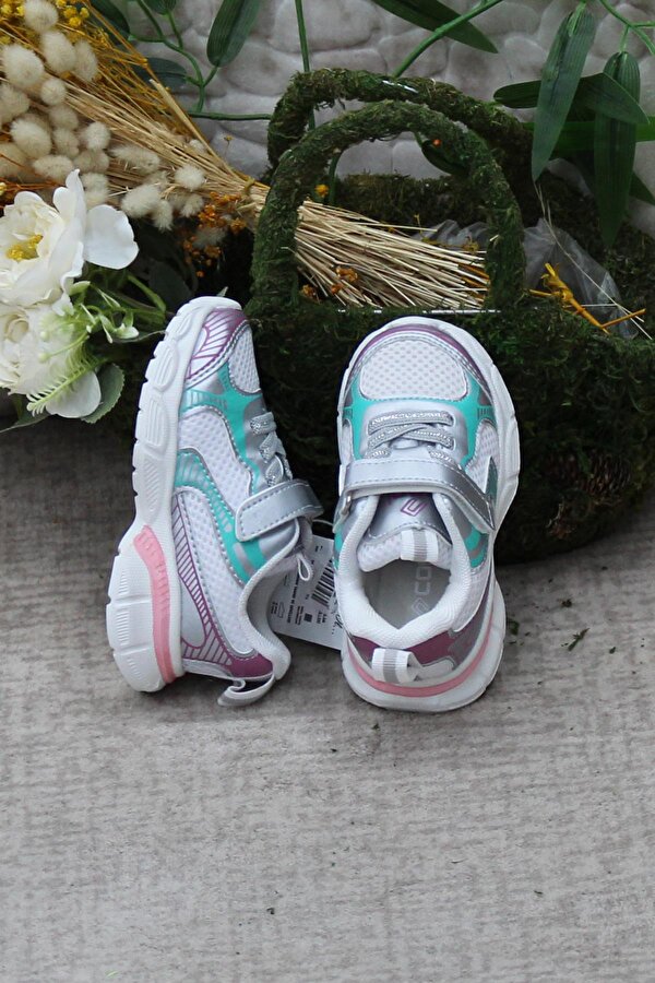 Fort Cool Adam Gümüş Anatomik Rahat Hafif Kız Çocuk Ayakkabı