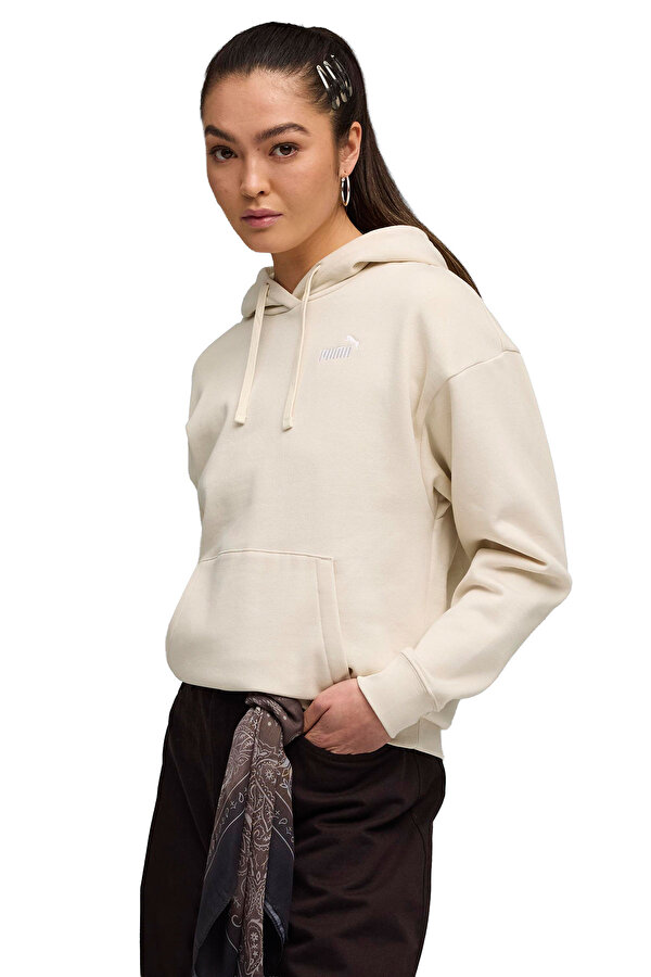 Puma ESS Small No. 1 Logo Comf Bej Kadın Sweatshirt