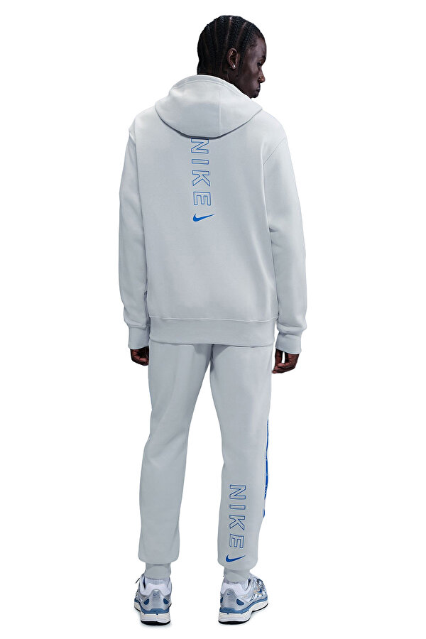 Nike M NSW CS HOODY FLC BB Gri Erkek Fermuarlı Sweatshirt