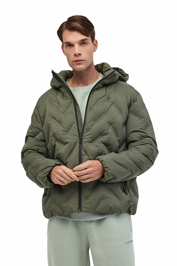 Lumberjack Ml Henry Coat 25N17 5Pr Хаки Мужчина Короткая Куртка