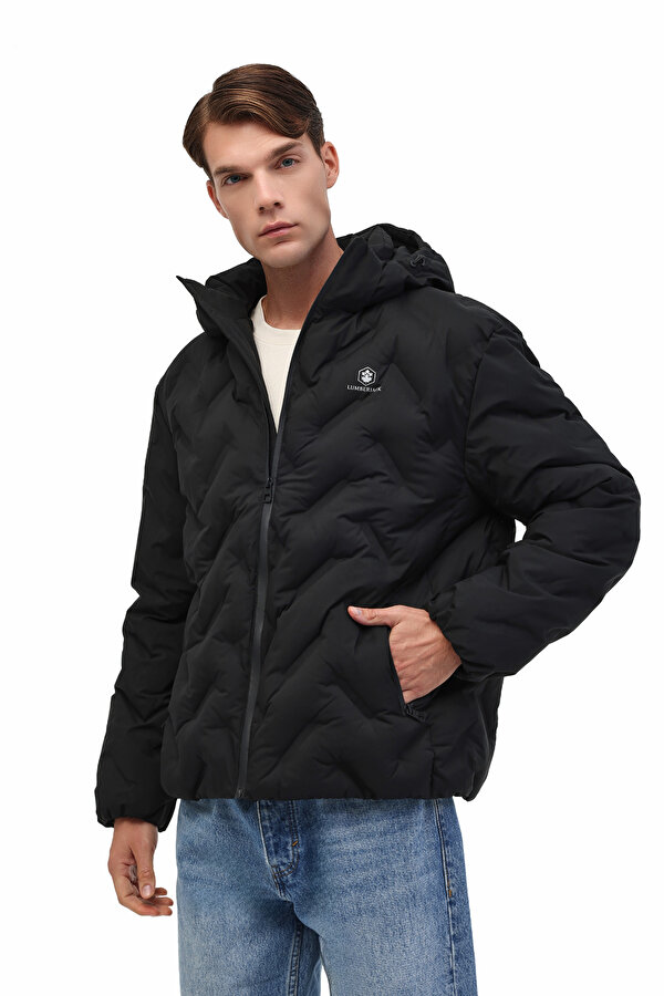 Lumberjack Ml Henry Coat 25N17 5Pr Черный Мужчина Короткая Куртка