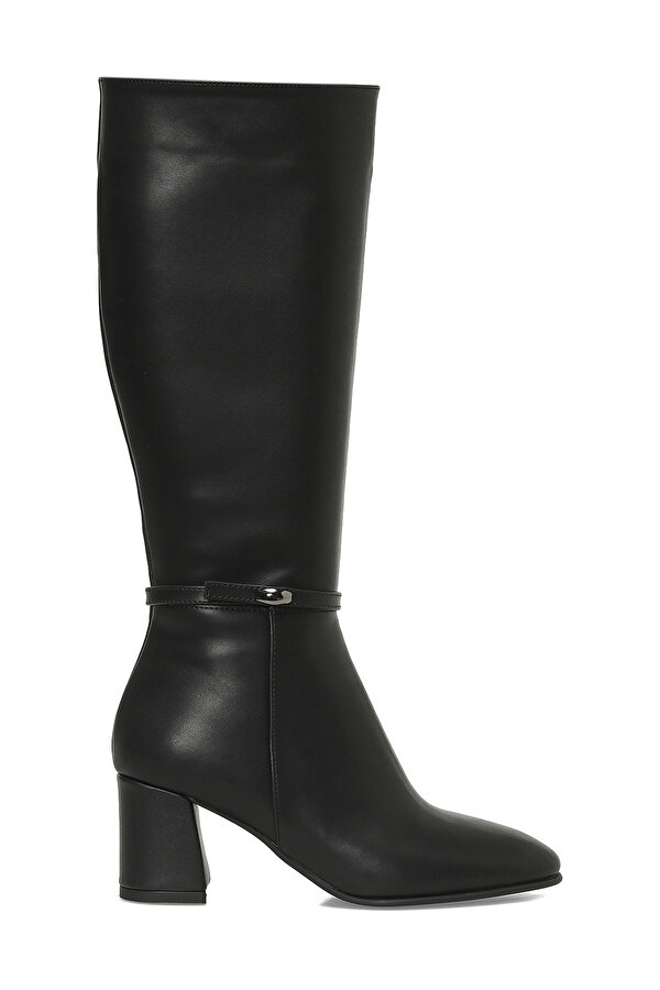 Butigo 25K-7049 5PR Siyah Kadın Topuklu Çizme