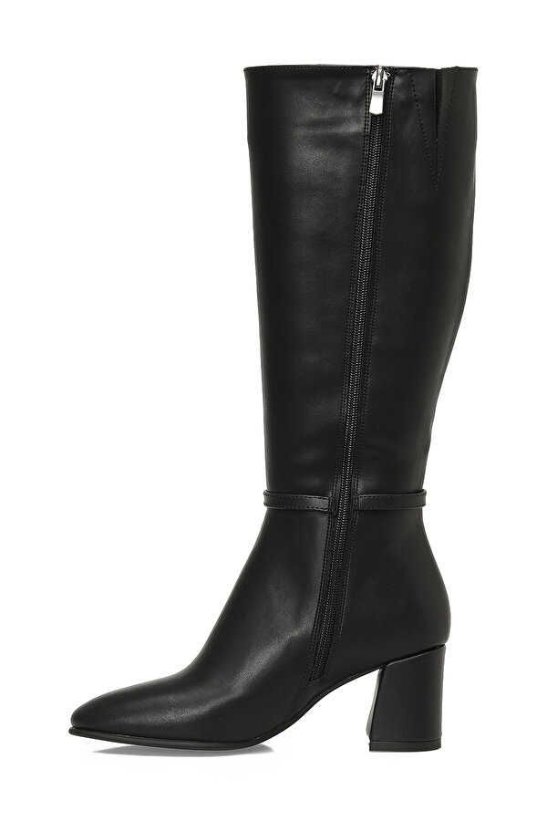 Butigo 25K-7049 5PR Siyah Kadın Topuklu Çizme