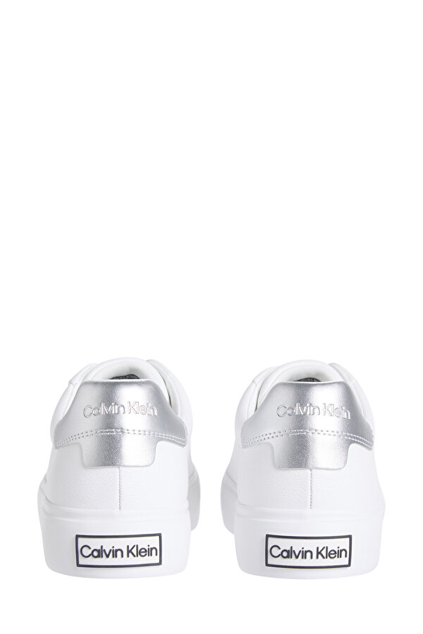 LACE UP SNEAKER W/SILVER Beyaz Kadın Sneaker - Görsel 4
