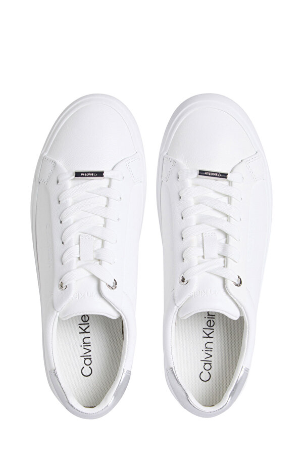 LACE UP SNEAKER W/SILVER Beyaz Kadın Sneaker - Görsel 5