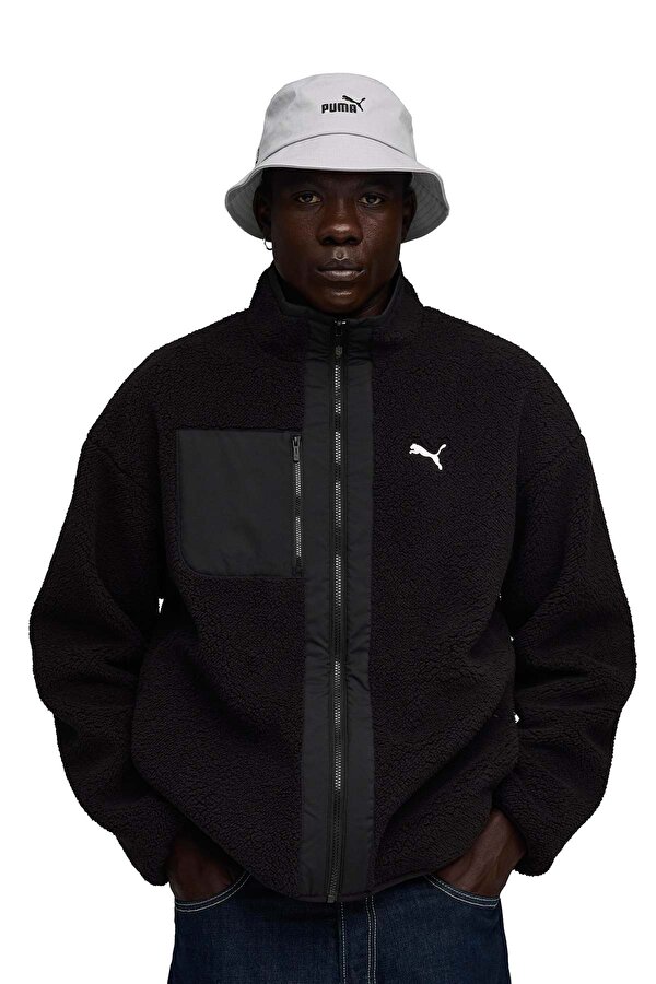 Puma Reversible Hybrid Sherpa Черный Мужчина Куртка Тедди