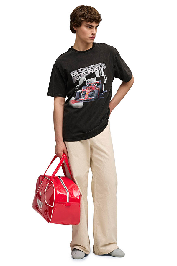 Puma Ferrari Sportswear Graphi Siyah Erkek Kısa Kol T-Shirt