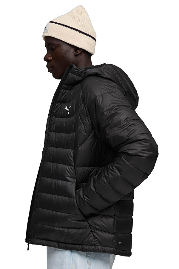 Puma Packlite Hooded Down Jack Siyah Erkek Mont