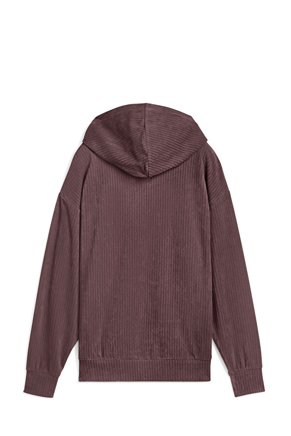 Puma ESS ELEVATED Comfort Velo Kahverengi Kadın Sweatshirt