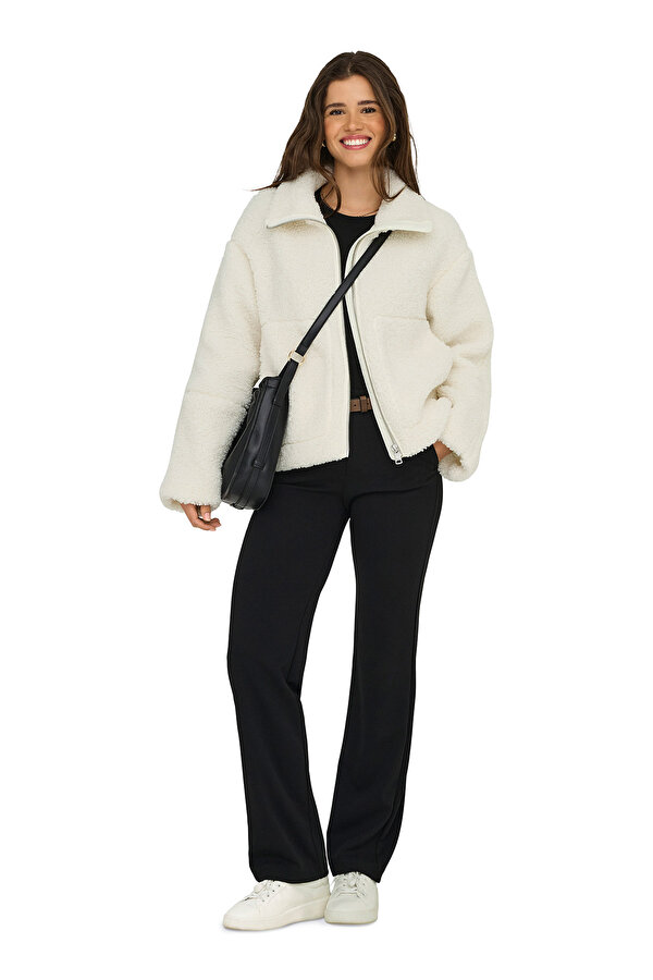 Only ONLASPEN LIFE TEDDY JACKE Bej Kadın Ceket