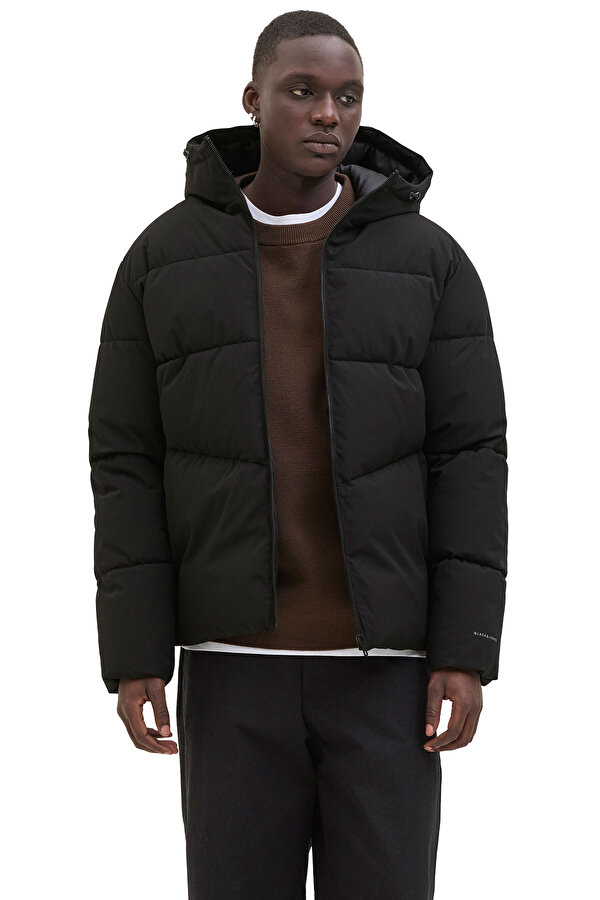 Jack & Jones JJGLOBAL PUFFER JACKET Siyah Erkek Mont