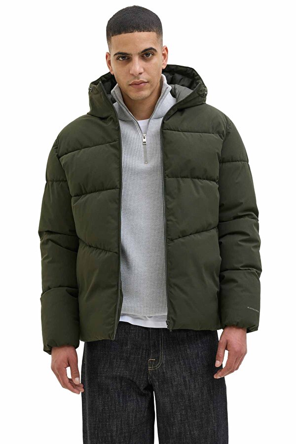 Jack & Jones JJGLOBAL PUFFER JACKET Haki Erkek Mont