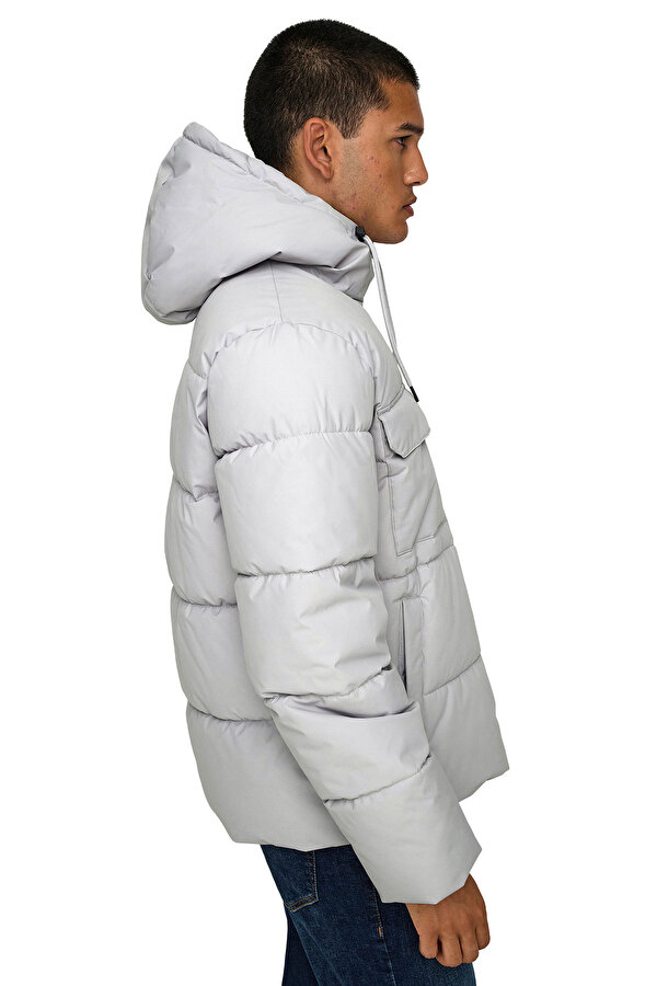 Only&Sons ONSELIJAH PCKT. HOOD JACK Gri Erkek Ceket