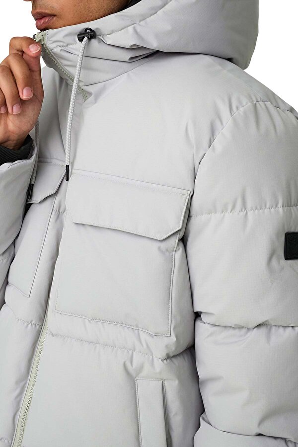 Only&Sons ONSELIJAH PCKT. HOOD JACK Gri Erkek Ceket