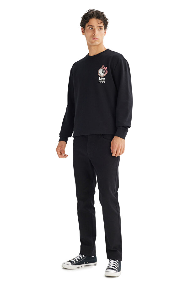 Lee Grafik Logo Erkek Baskılı Siyah Erkek Bot