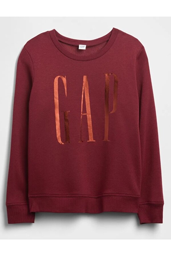 GAP Doorbuster Logo Sweatshirt 800444 Bisiklet Yaka Fleece Sweatshirt Kadın Sweatshirt