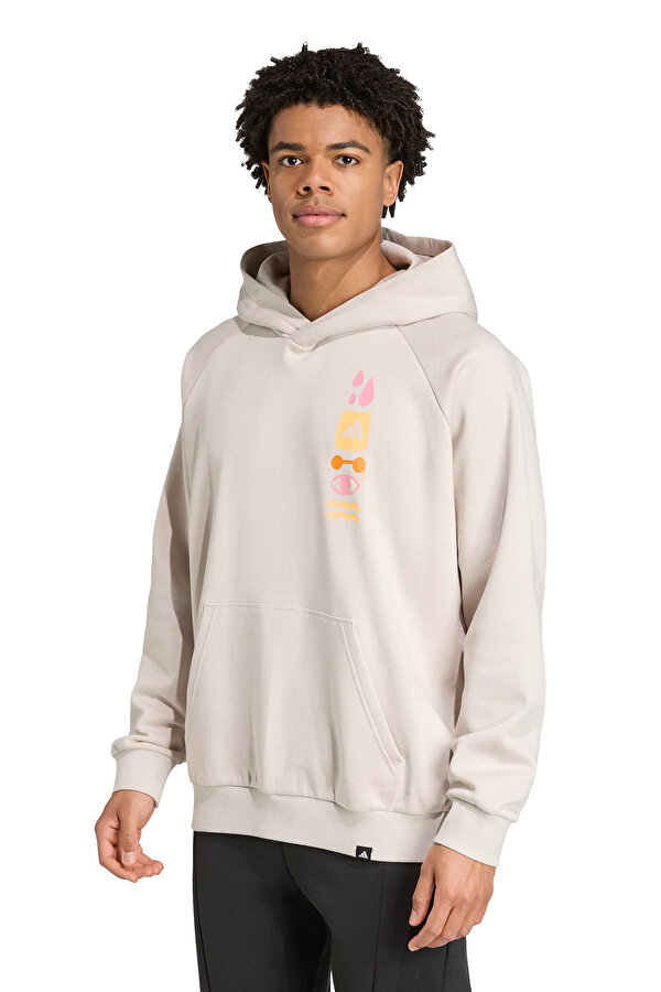 GFX HOODIE Krem Erkek Sweatshirt - 2. Ürüne %50 İndirim