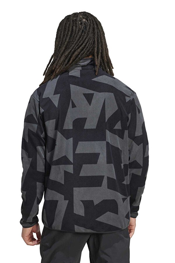 adidas MT AOP FZ FL Siyah Erkek Polar