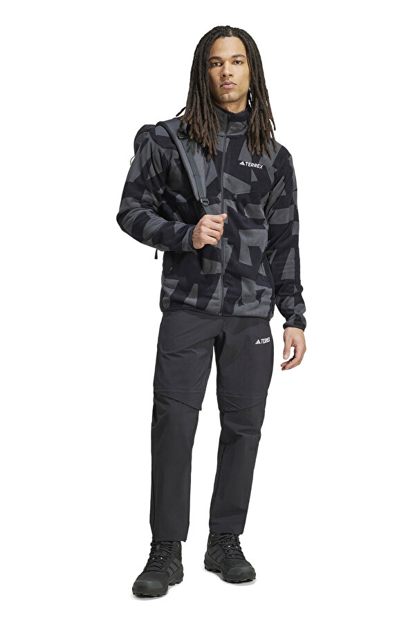 adidas MT AOP FZ FL Siyah Erkek Polar