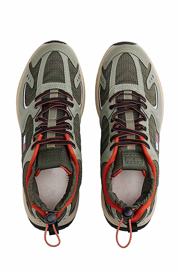 TJM RUNNER MIX MATERIAL Haki Erkek Sneaker - Görsel 4