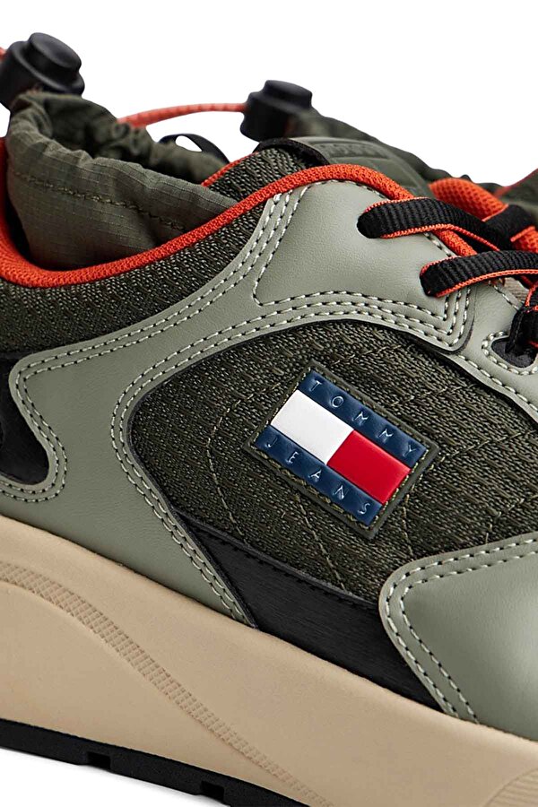 TJM RUNNER MIX MATERIAL Haki Erkek Sneaker - Görsel 5
