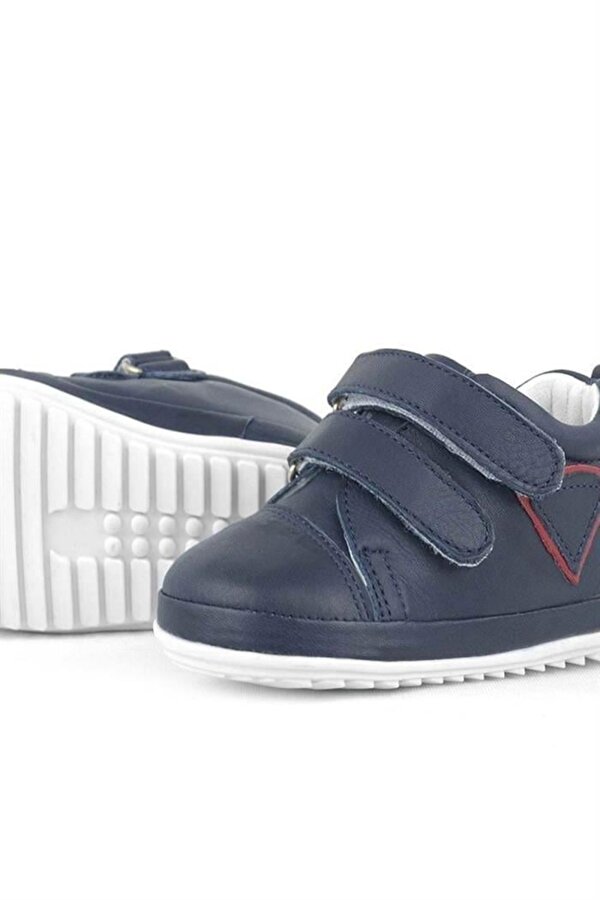 Rakerplus Scrat Hakiki Deri Lacivert İlk Adım Bebek Ayakkabı