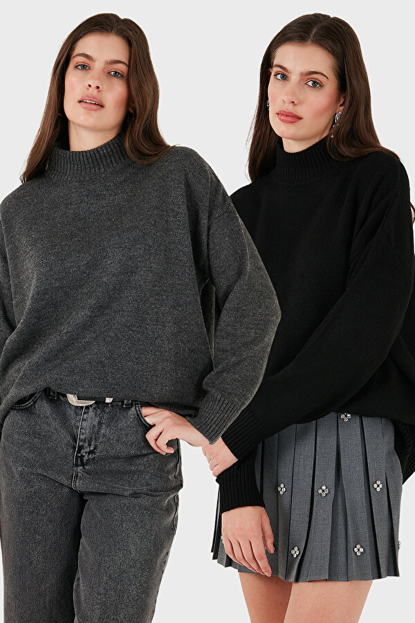 Lela Bayan Kazak 680KZ00469S2 ANTRASİT-SİYAH