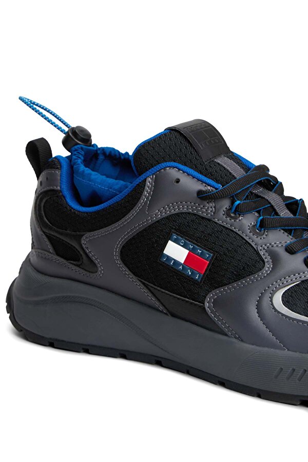 TJM RUNNER MIX MATERIAL Siyah Erkek Sneaker - Görsel 7