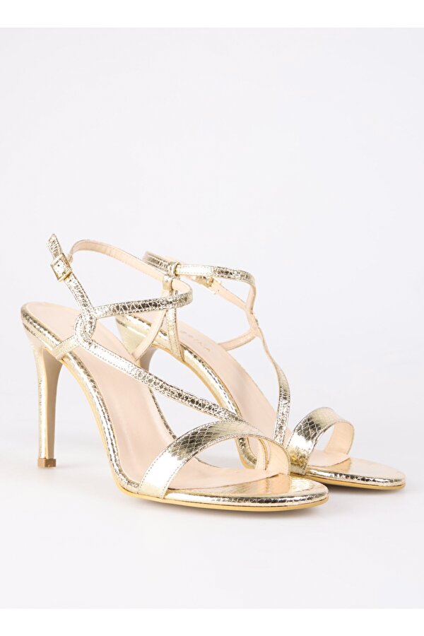 Fabrika Altın Kadın Topuklu Ayakkabı BOBBIE