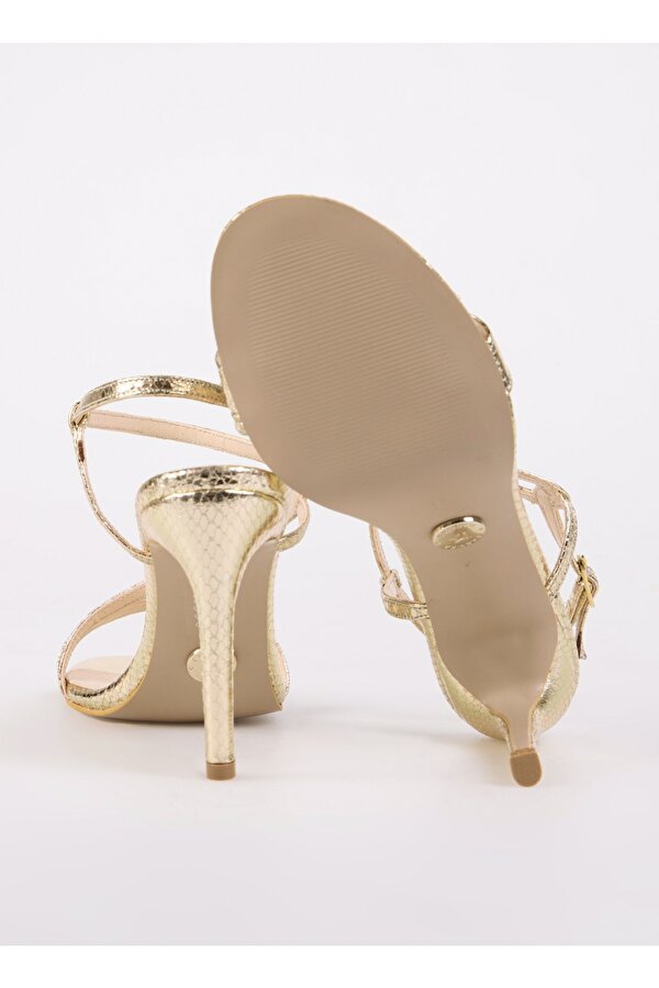 Fabrika Altın Kadın Topuklu Ayakkabı BOBBIE