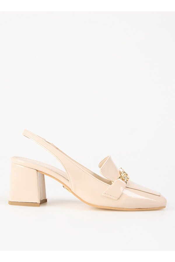 Fabrika Bej Kadın Topuklu Ayakkabı AYELEN