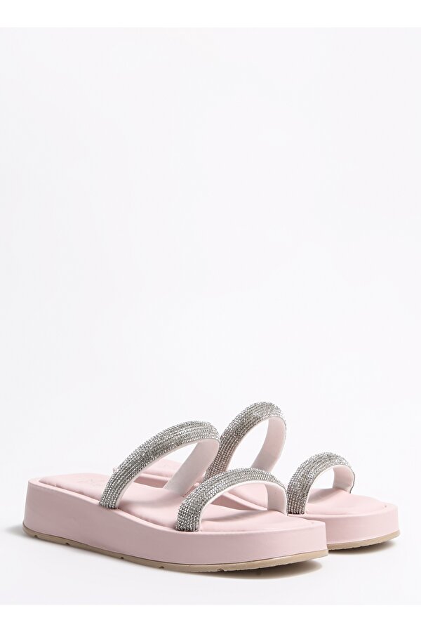 Fabrika Pembe Kadın Terlik CARRON