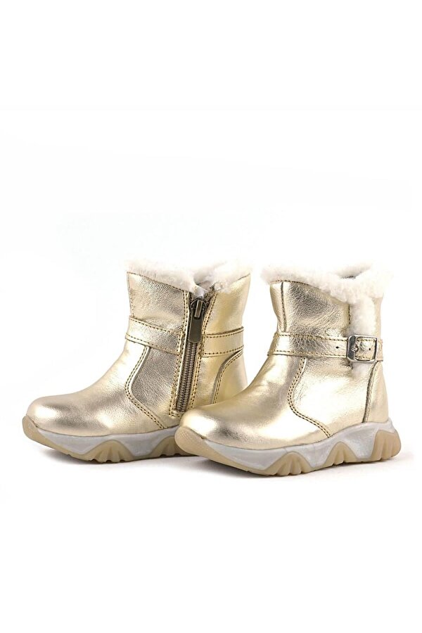 Rakerplus Deriden Parlak Altın Rengi Bebek ve Çocuk Bot