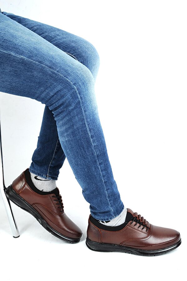 Balayk 066 Taba %100 Deri Erkek Casual Spor Ayakkabı