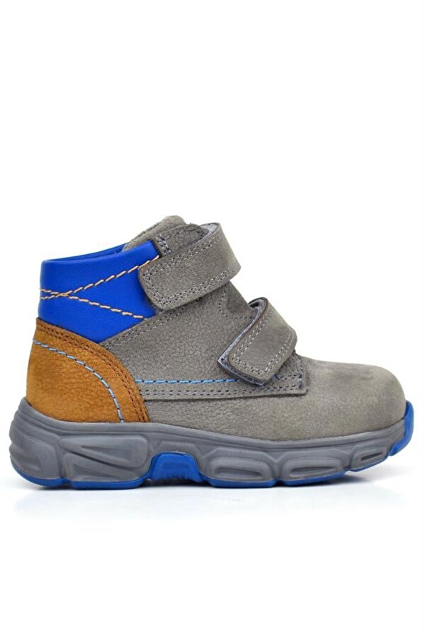Rakerplus Hakiki Deri Gri Taba Nubuk Bebek Spor Bot Ayakkabı