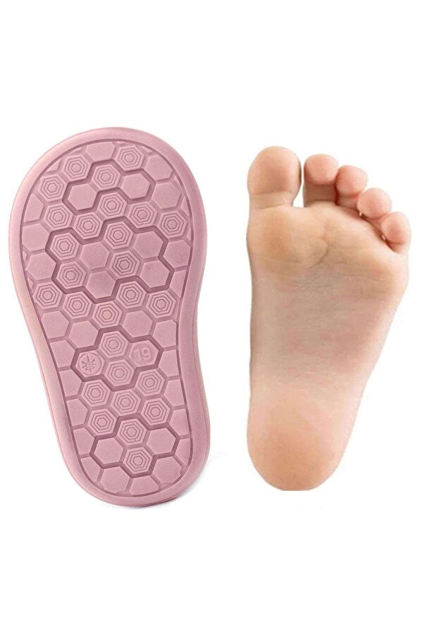 Rakerplus Yoohoo Hakiki Deri Nar Çiçeği Pembe Cırtlı Kız Bebek Bot