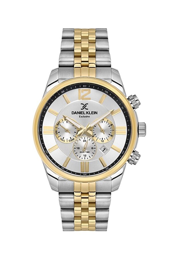 Daniel Klein DK.6.14232-6 Tüm Fonksiyonlar Aktif Metal Kordon Metal Kasa 3 ATM Suya Dayanıklı Metali-Altın Renk Erkek Kol Saati
