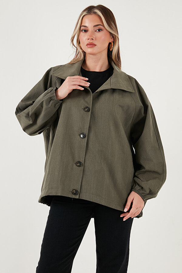 Lela Bayan Trençkot 6839627 HAKİ