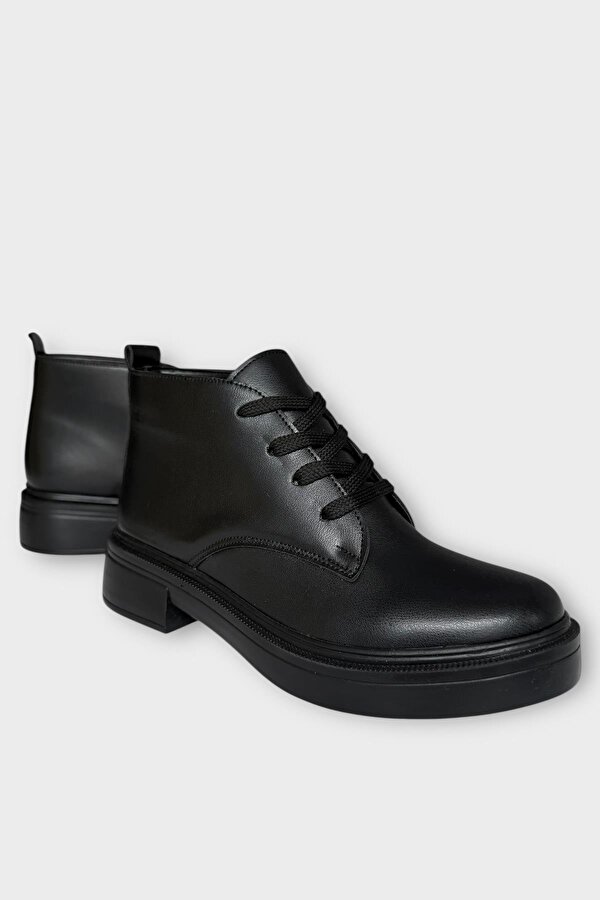 Liger Kauçuk Yüksek Taban Kadın Bot SİYAH