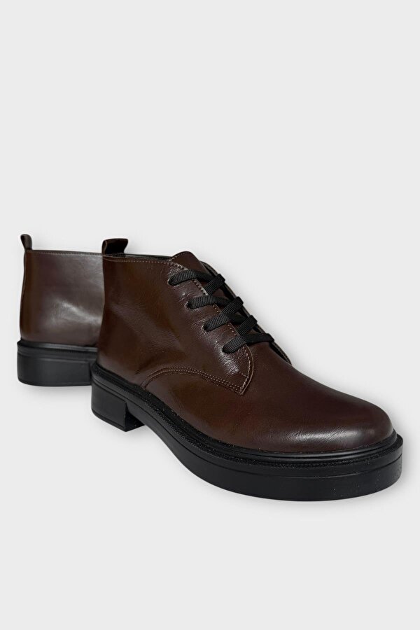 Liger Kauçuk Yüksek Taban Kadın Bot KAHVERENGİ