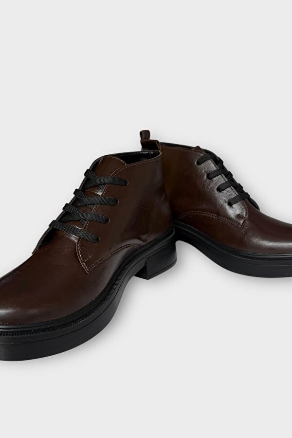 Liger Kauçuk Yüksek Taban Kadın Bot KAHVERENGİ