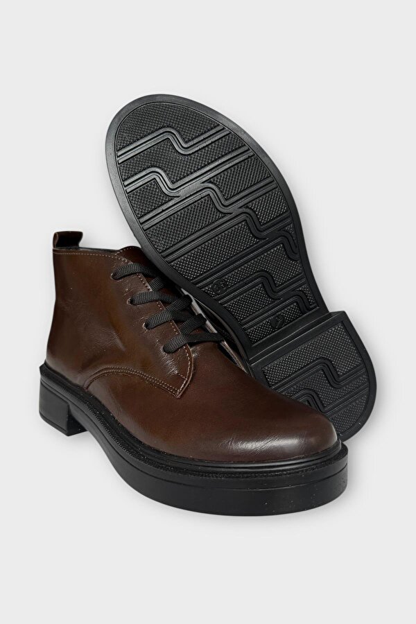 Liger Kauçuk Yüksek Taban Kadın Bot KAHVERENGİ