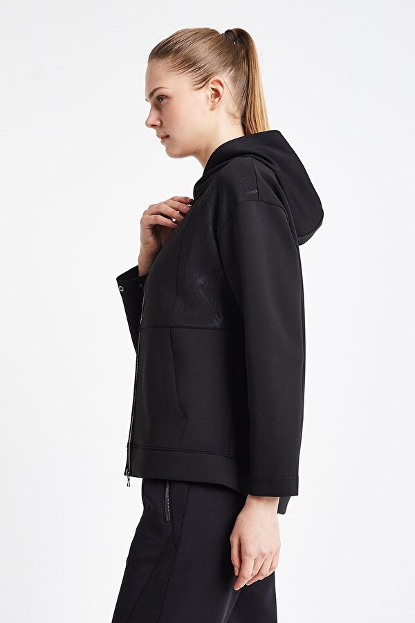 LESCON 24N-2126 Kadın Fermuarlı Kapüşonlu Üst