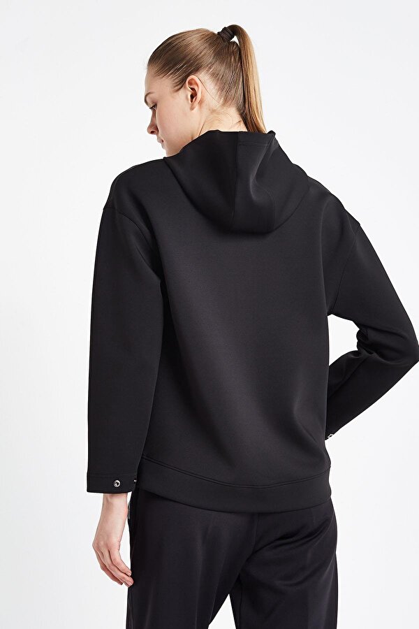 LESCON 24N-2126 Kadın Fermuarlı Kapüşonlu Üst