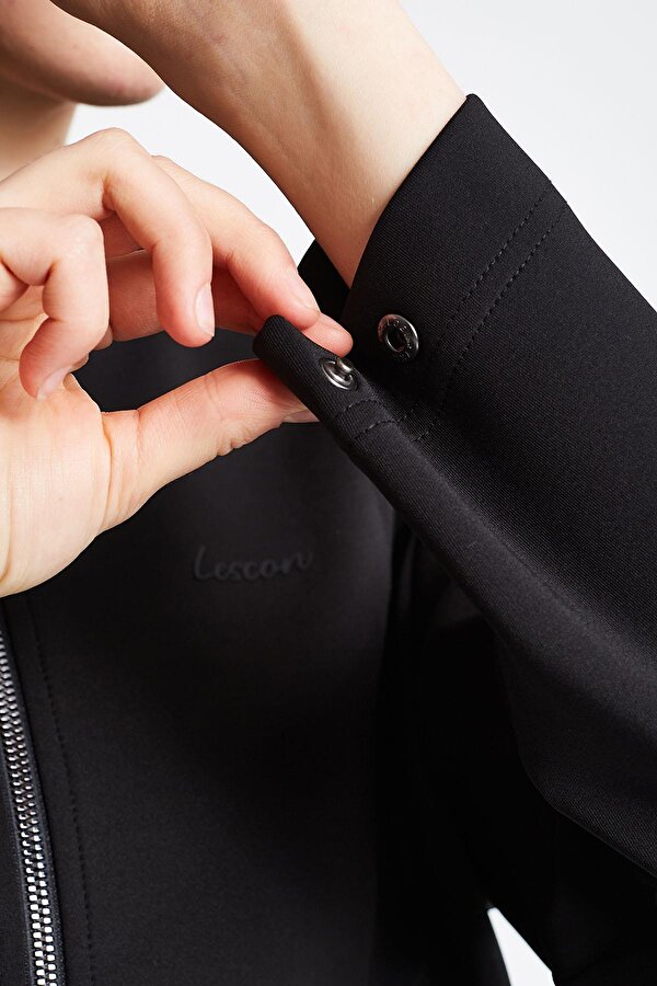 LESCON 24N-2126 Kadın Fermuarlı Kapüşonlu Üst